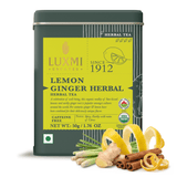 Lemon Ginger Root | 50gm | Organic Herbal Tea - Luxmi Estates USA