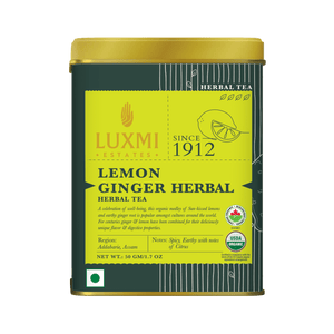 Lemon Ginger Root | 50gm | Organic Herbal Tea - Luxmi Estates