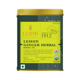 Lemon Ginger Root | 50gm | Organic Herbal Tea pack of 2 - Luxmi Estates USA