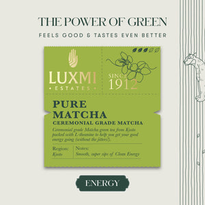 Matcha Tea | 50gm | Matcha Powder Organic Green Tea - Luxmi Estates