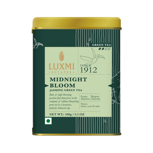 Midnight Bloom | 100gm | Organic Green Tea - Luxmi Estates