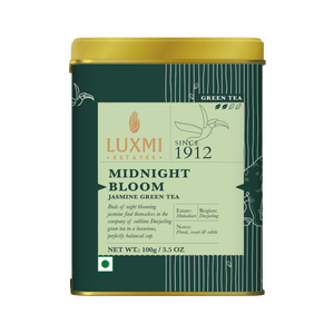 Midnight Bloom | 100gm | Organic Green Tea PACK OF 3 - Luxmi Estates USA
