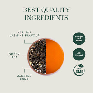 Midnight Bloom | 50 Tea Bags | Organic Green Tea - Luxmi Estates USA