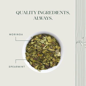 Moringa Mint | 50 gm | Organic Herbal Tea - Luxmi Estates