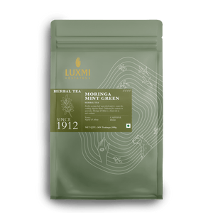 Moringa Mint | 50 Tea Bags | Organic Herbal Tea - Luxmi Estates