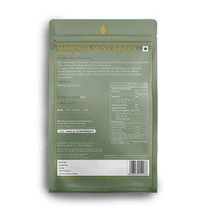 Moringa Mint | 50 Tea Bags | Organic Herbal Tea - Luxmi Estates
