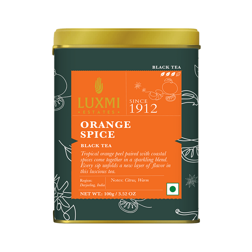 Orange Spice | 100 gm | Black Tea PACK OF 1 - Luxmi Estates USA