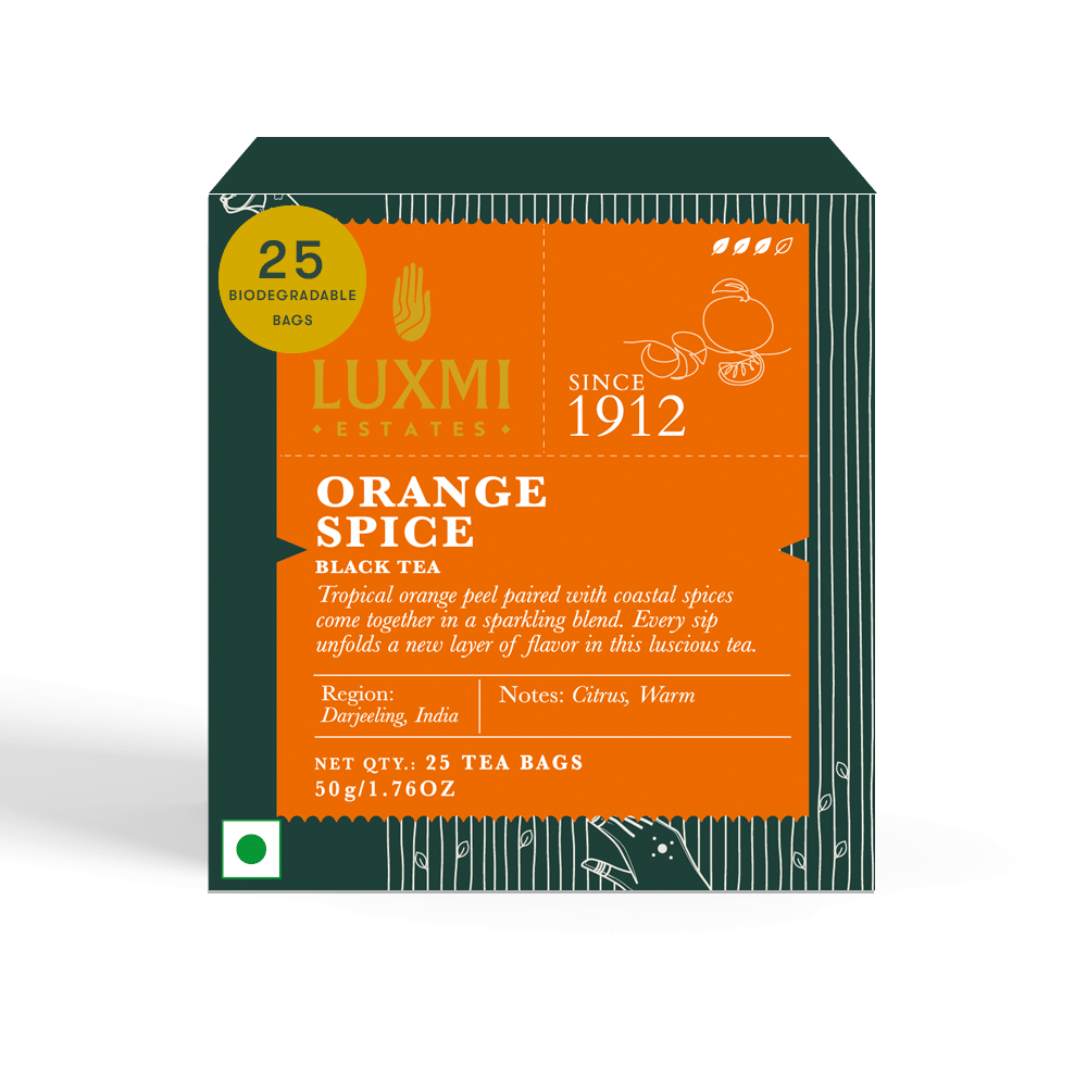 Orange Spice | 25 Teabags | Black Tea - Luxmi Estates USA