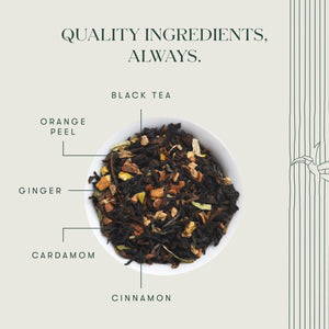 Orange Spice | 50 Tea Bags | Organic Black Tea | Special Fall edition Tea | Tea for Autumn - Luxmi Estates