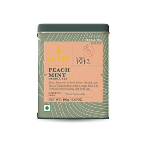 Peach Mint | 100 gm | Organic Herbal Tea - Luxmi Estates USA