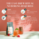 Peach Mint Iced Tea | 18 Pitcher Bags - Luxmi Estates USA