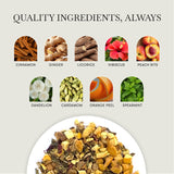 Peach Mint Tea | 25 Teabags | Herbal Tea - Luxmi Estates USA