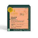 Peach Mint Tea | 25 Teabags | Herbal Tea - Luxmi Estates USA
