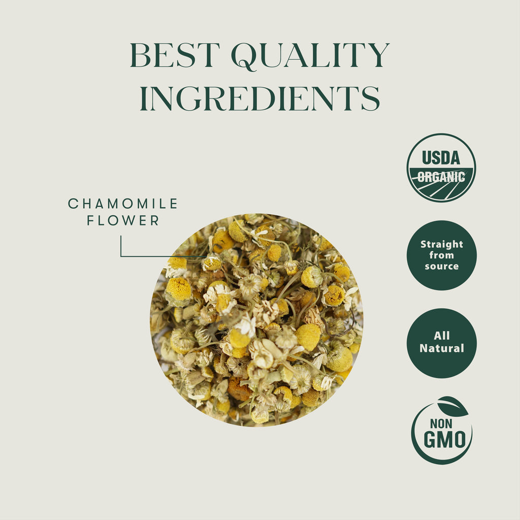 Pure Chamomile Tea | Herbal Tea | 25 tea bags - Luxmi Estates USA