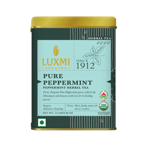 Pure Peppermint | 25gm | Organic Herbal Tea - Luxmi Estates