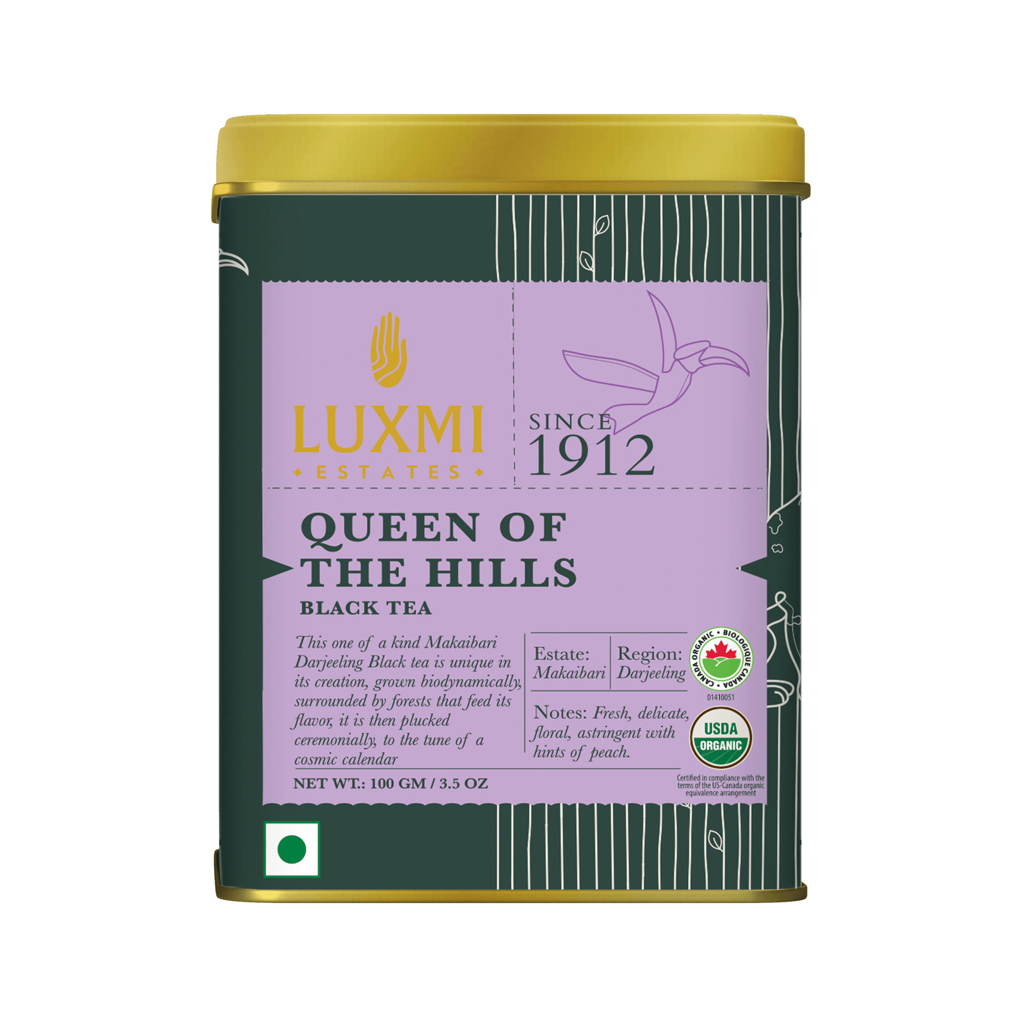 Queen of the Hills 100gm | Queens Blend Black Tea - Luxmi Estates