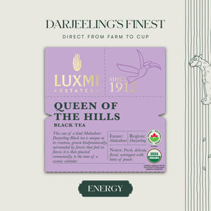 Queen of the Hills 25 Tea Bags | Queens Blend Black Tea - Luxmi Estates