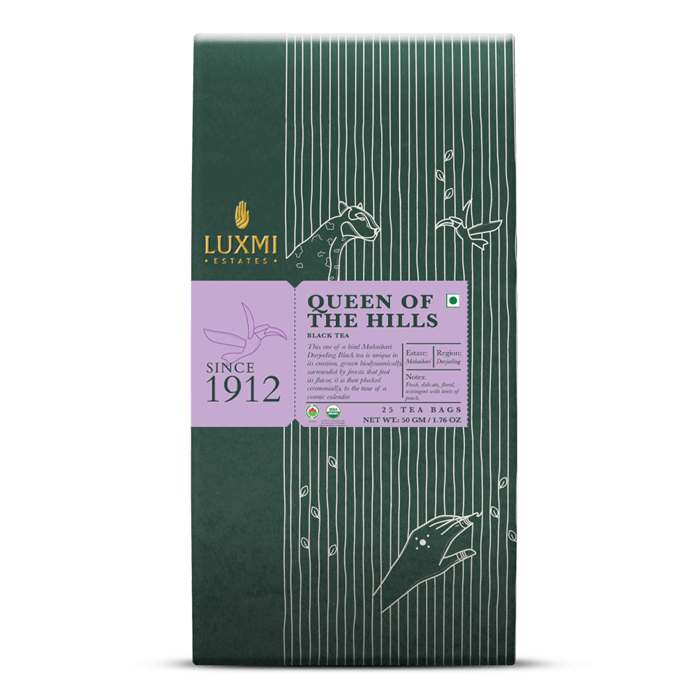 Queen of the Hills 25 Tea Bags | Queens Blend Black Tea - Luxmi Estates