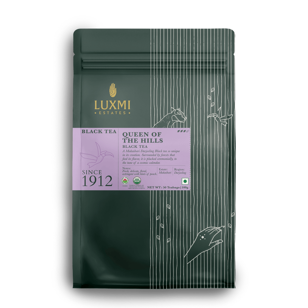 Queen of the Hills | 50 Tea Bags | Queens Blend Black Tea PACK OF 2 - Luxmi Estates USA