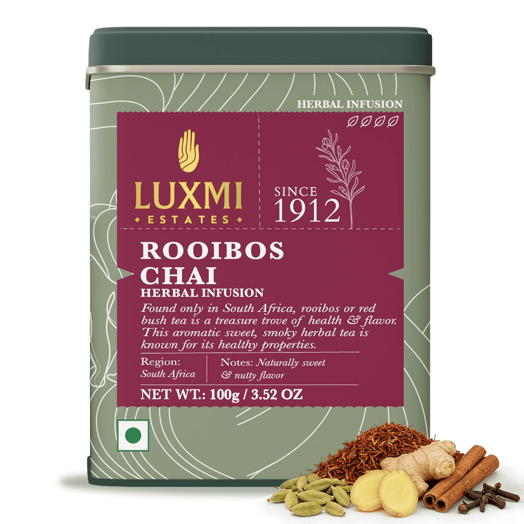 Rooibos Chai | 100 gm | Loose Herbal Tea - Luxmi Estates USA