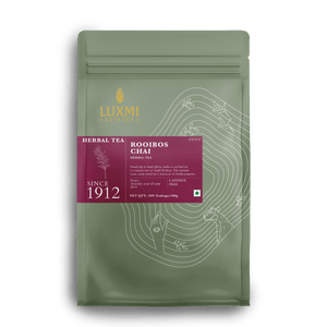 Rooibos Chai | 50 Tea Bags | Organic Herbal Chai - Luxmi Estates