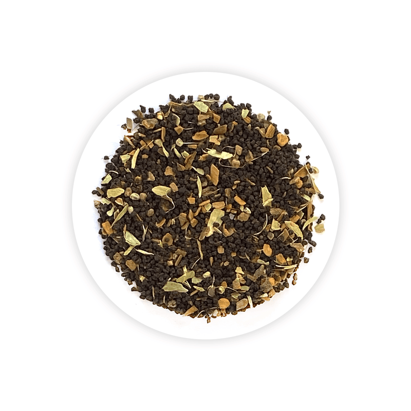 Saffron Spice Chai | 100 gm | Luxmi Signature Tea | Assam CTC, Cardamom, Saffron, Cinnamon - Luxmi Estates USA