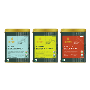 Tea Bundle - Stress Relief, Bedtime & Detox Tea Collection - Organic Loose Tea - Luxmi Estates