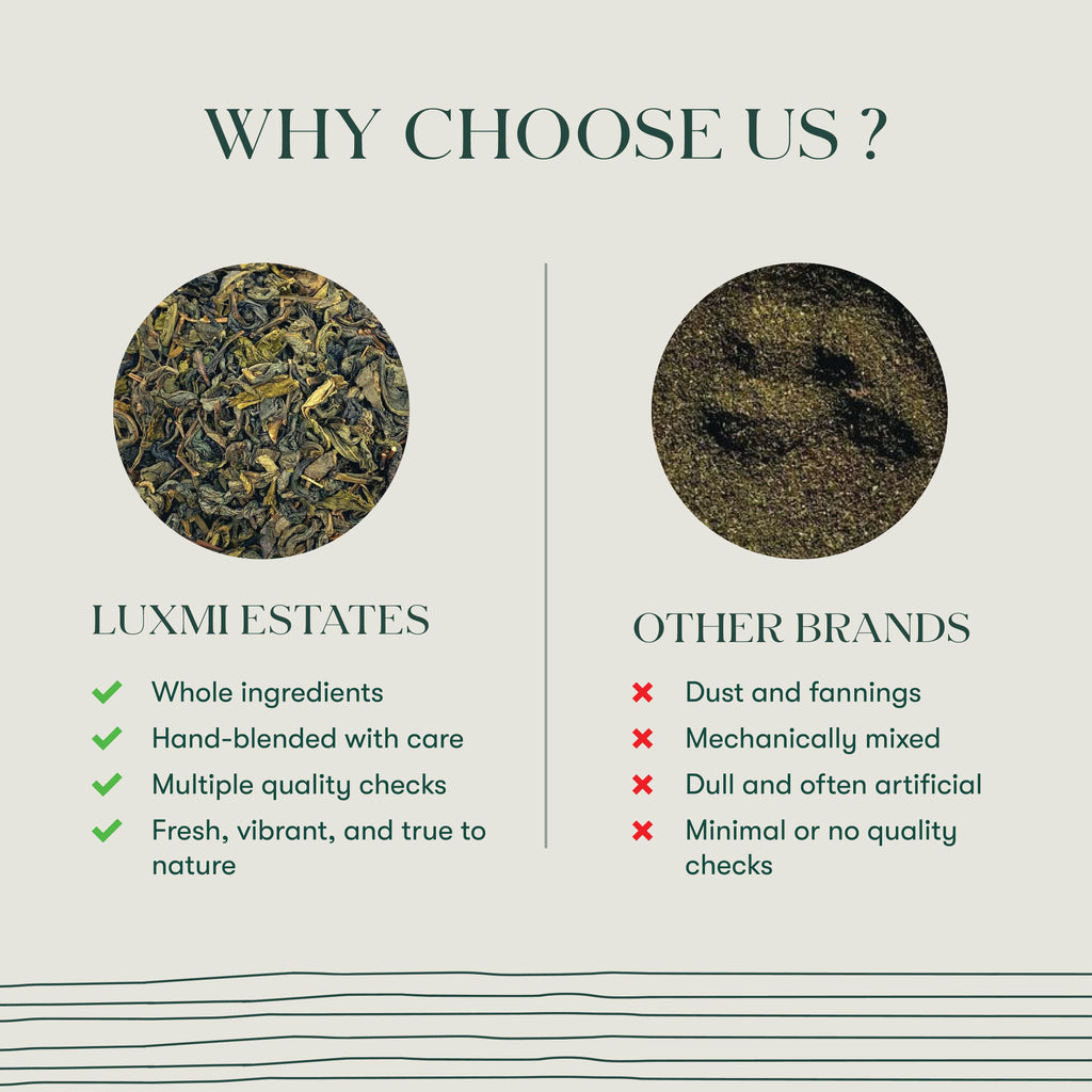 Tokyo Green | 50 Tea Bags | Organic Green Tea - Luxmi Estates USA
