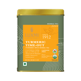 Turmeric Time - Out | 100gm | Organic Herbal Tea PACK OF 2 - Luxmi Estates USA