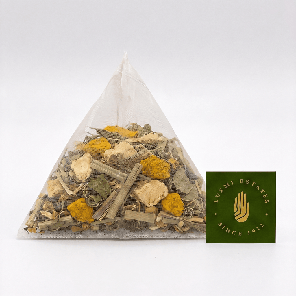 Turmeric Time-Out | 25 Tea Bags | Organic Herbal Tea - Luxmi Estates USA