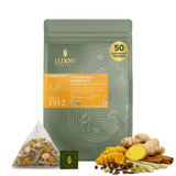 Turmeric Timeout | 50 Tea Bags | Organic Herbal Tea - Luxmi Estates USA