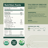 Valerian Dream | 50 Tea Bags | Herbal Tea - Luxmi Estates USA