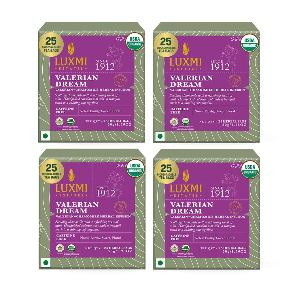 Valerian Dream Teabags, (25x4) 100 Teabags - Luxmi Estates USA