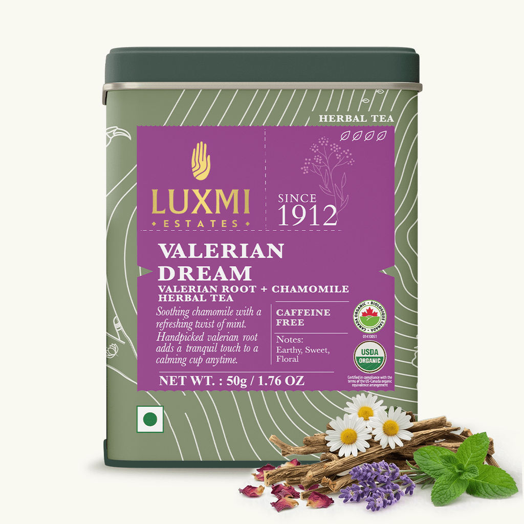 Valerian Tea | 50gm loose tea | Herbal Tea - Luxmi Estates USA