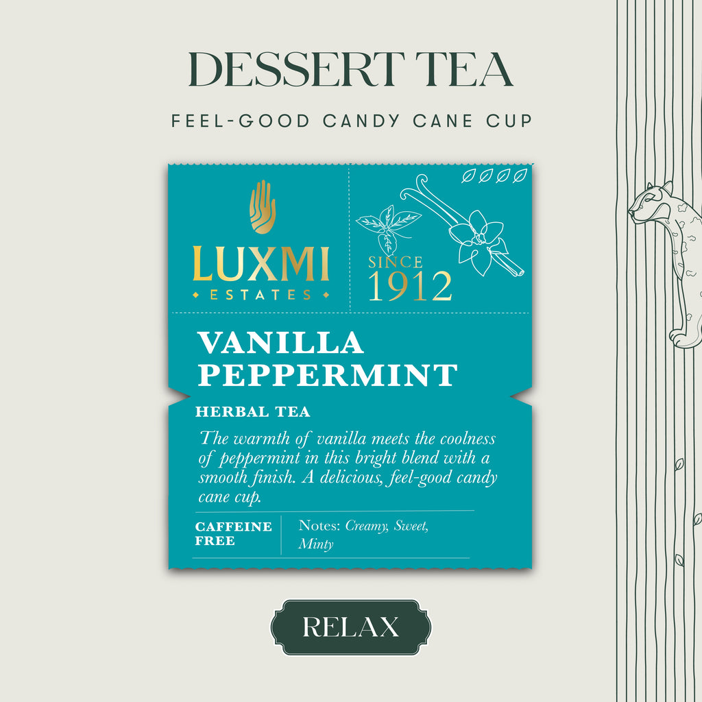 Vanilla Peppermint | 25 gm | Herbal Tea - Luxmi Estates USA