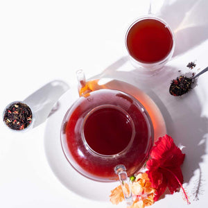 Hibiscus Black Tea | 50 Tea Bags | Organic Black Tea - Luxmi Estates