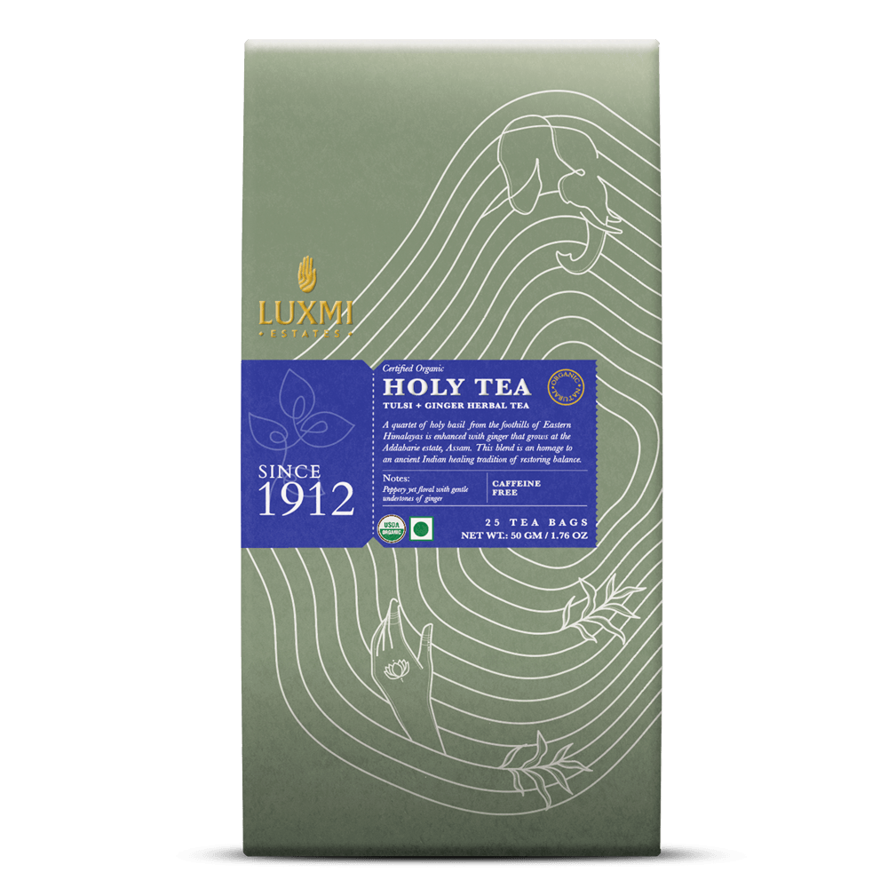 Holy Tea | 25 Tea Bags | Organic Herbal Tea - Luxmi Estates