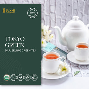 Organic Assorted Variety Tea Gift Set | 2 Herbal Teas, 2 Green Teas 300g | Energy and Balance Gift Box - Luxmi Estates