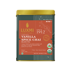 Vanilla Spice Chai | 100gm | Organic Black Tea - Luxmi Estates